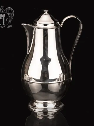 Большой кувшин для напитков из серебра «Глянец»