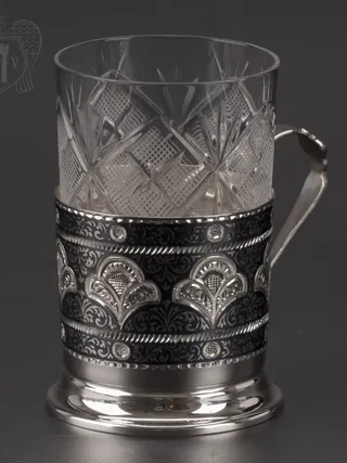 Подстаканник серебряный «Классика»