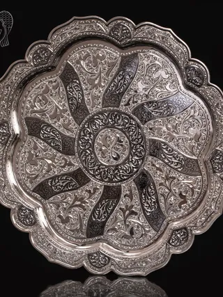 Поднос серебряный «Александрия»