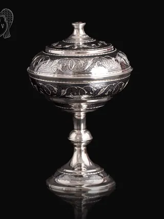 Серебряная икорница\\креманка «Триумф» 20292