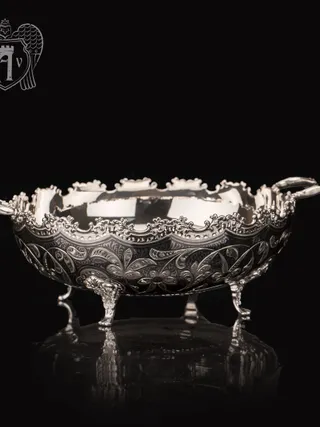 Серебряная ваза с ручками «Джоконда»