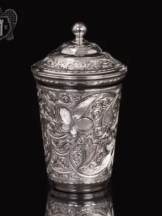 Серебряный стакан «Хрустальный звон» из чистого серебра 999 пробы