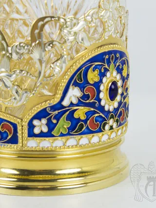 Подстаканник с эмалью «Королевский»