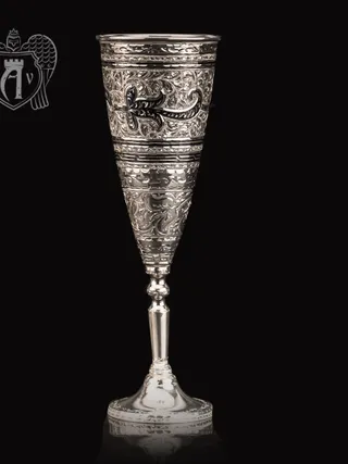 Бокал из серебра «Иней»