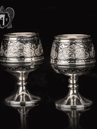Бокалы из серебра «Аллегро» 2 шт