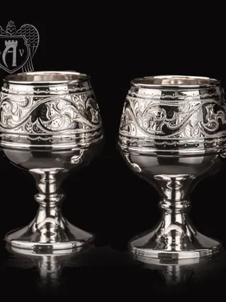 Бокалы из серебра «Исидора» 2 шт