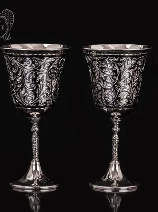Бокалы из серебра «Клио»