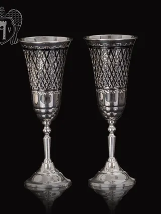 Бокалы из серебра «Княжеские» 2 шт