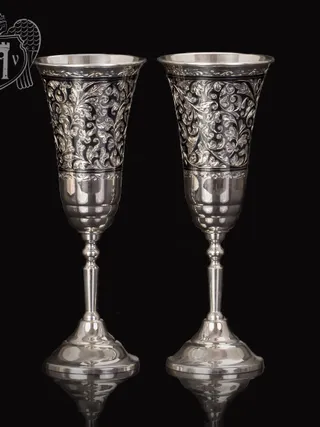 Бокалы из серебра «Тиффани» 2 шт