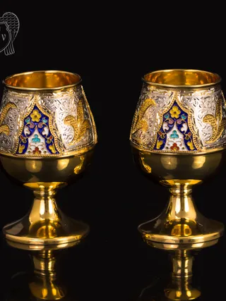 Бокалы серебряные «Флоренция» пара