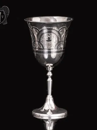 Большой бокал из серебра «Верона»