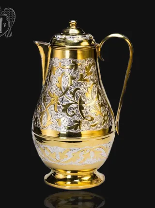 Большой кувшин для напитков из серебра с позолотой «Каир»