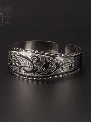 Браслет кубачинский «Эвелина» с узором сияющей луны 19827