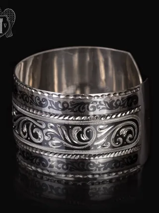 Браслет кубачинский из серебра»Турецкий»