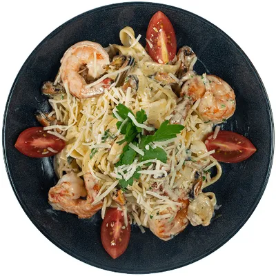 Феттучини с морепродуктами