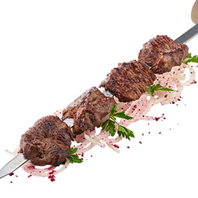 Шашлык из телячьей бастурмы