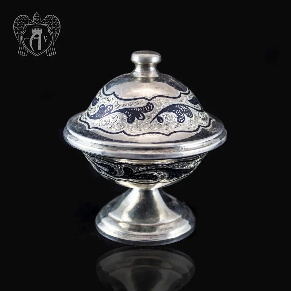 Икорница серебряная «Дар»