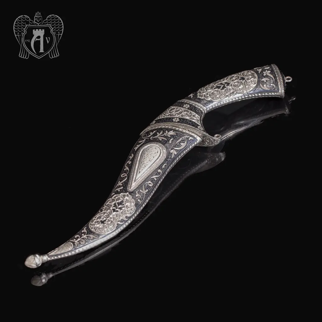 Кинжал из серебра (турецкий ятаган)  «Тамплиер»