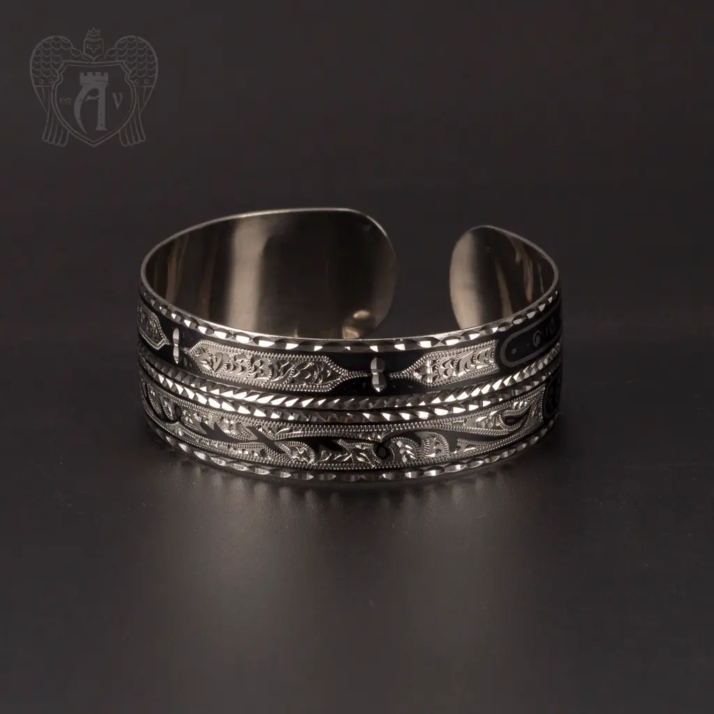 Кубачинский браслет широкий «Кубачинка-2»