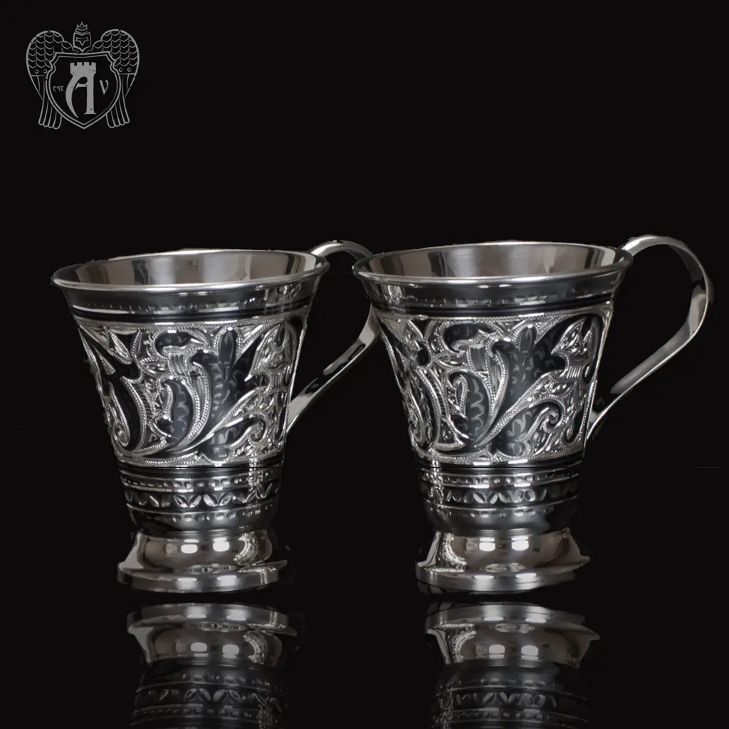 Набор серебряных кружек «Маркиза»