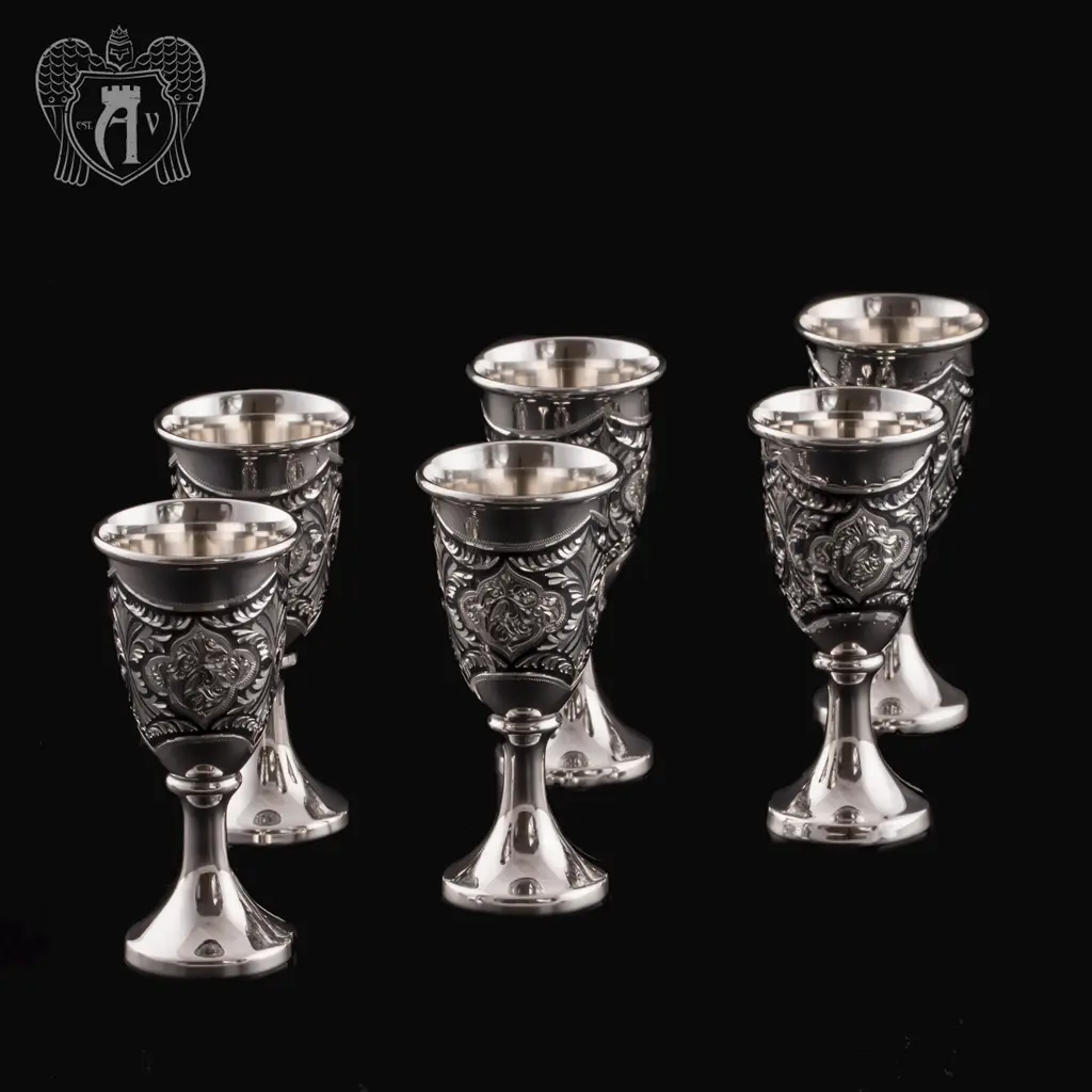 Набор серебряных рюмок «Созвездие»