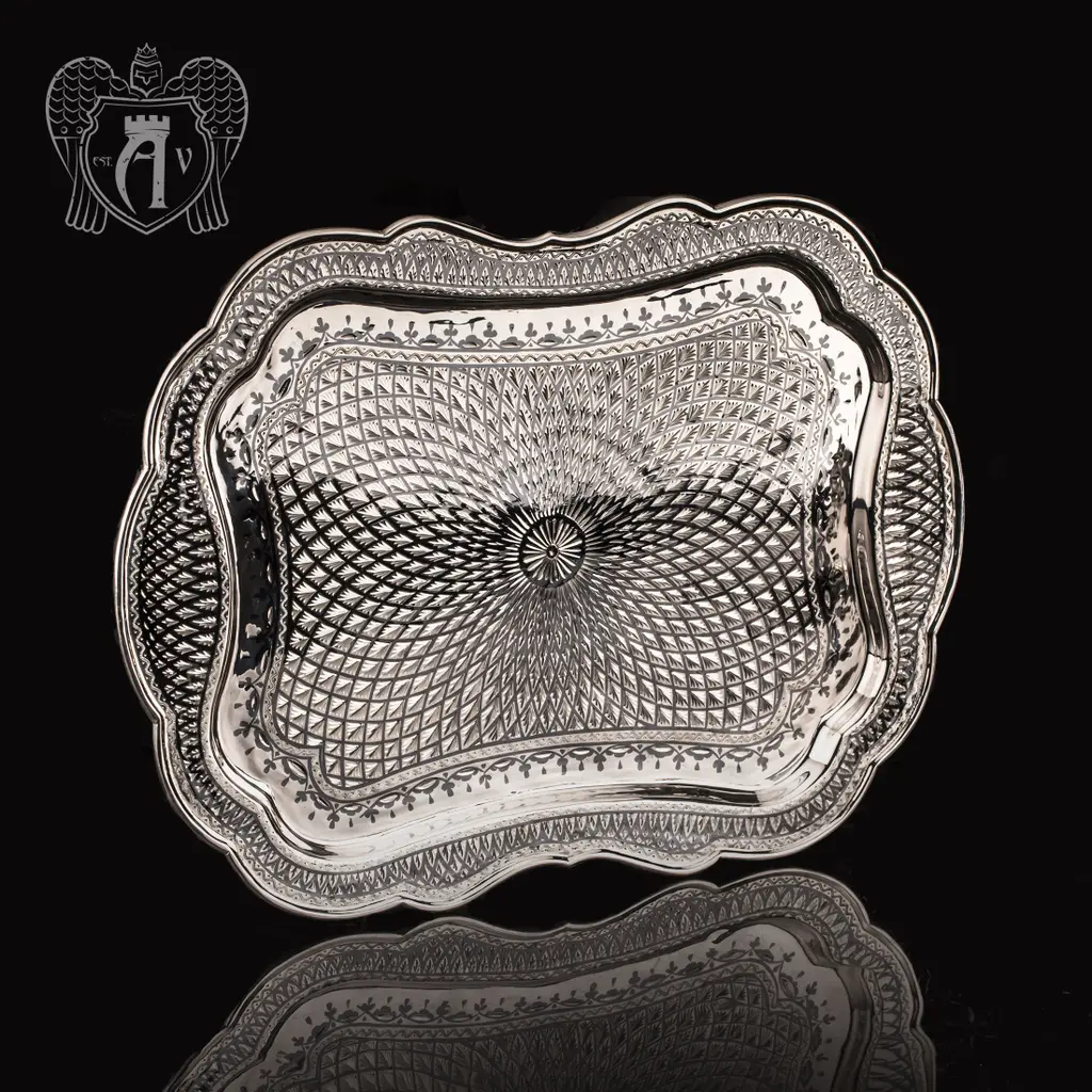 Поднос серебряный «Лондон»