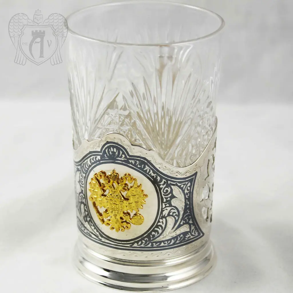 Подстаканник серебряный «Лидер»