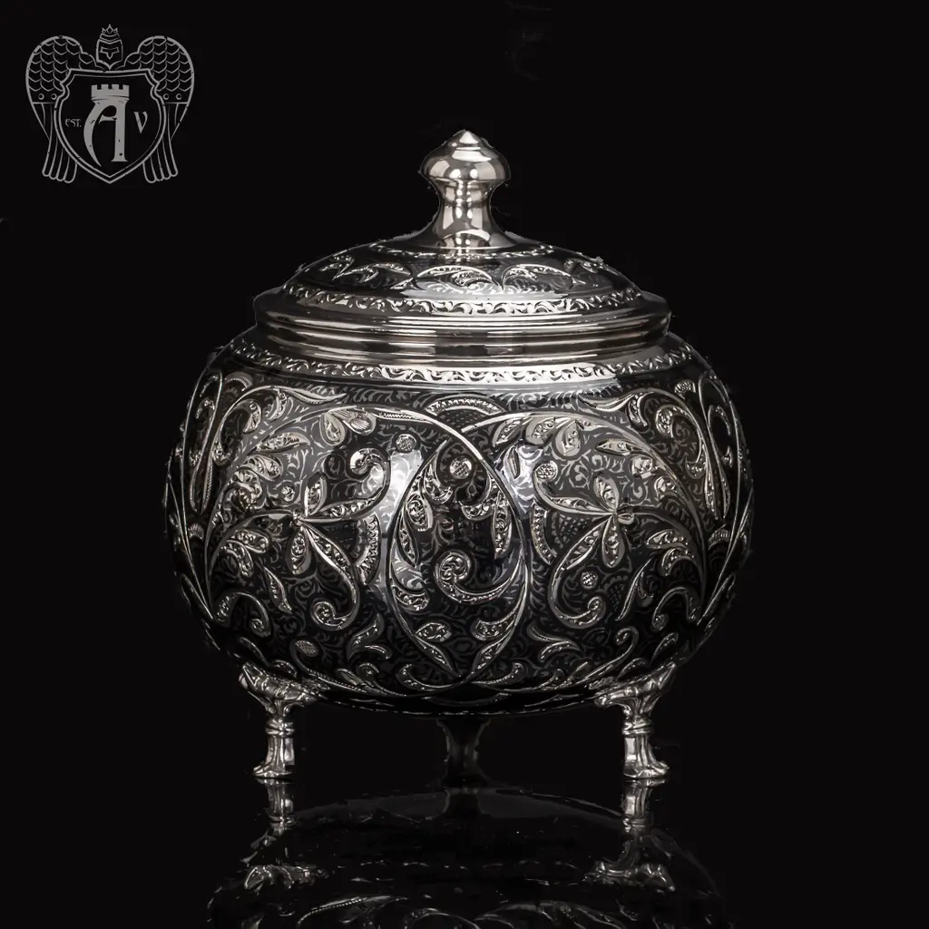 Сахарница из серебра «Клио»