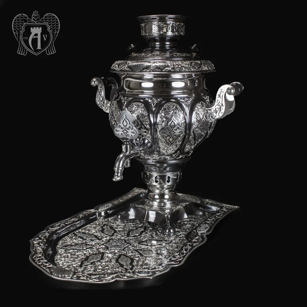 Самовар из серебра электрический «Мимесис»