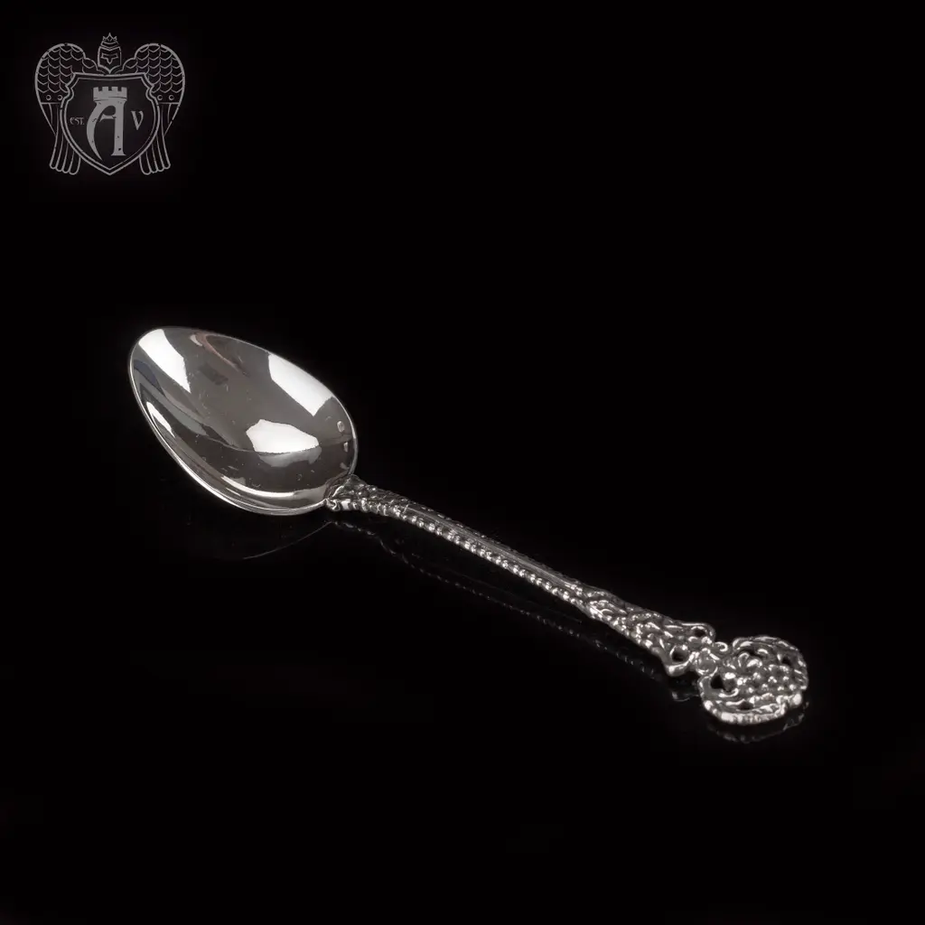 Серебряная чайная ложка  «Ажурная»