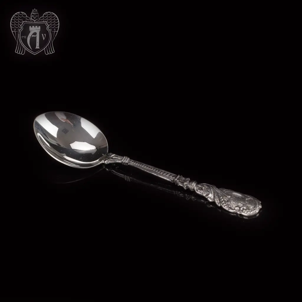 Серебряная чайная ложка  «Кружево»