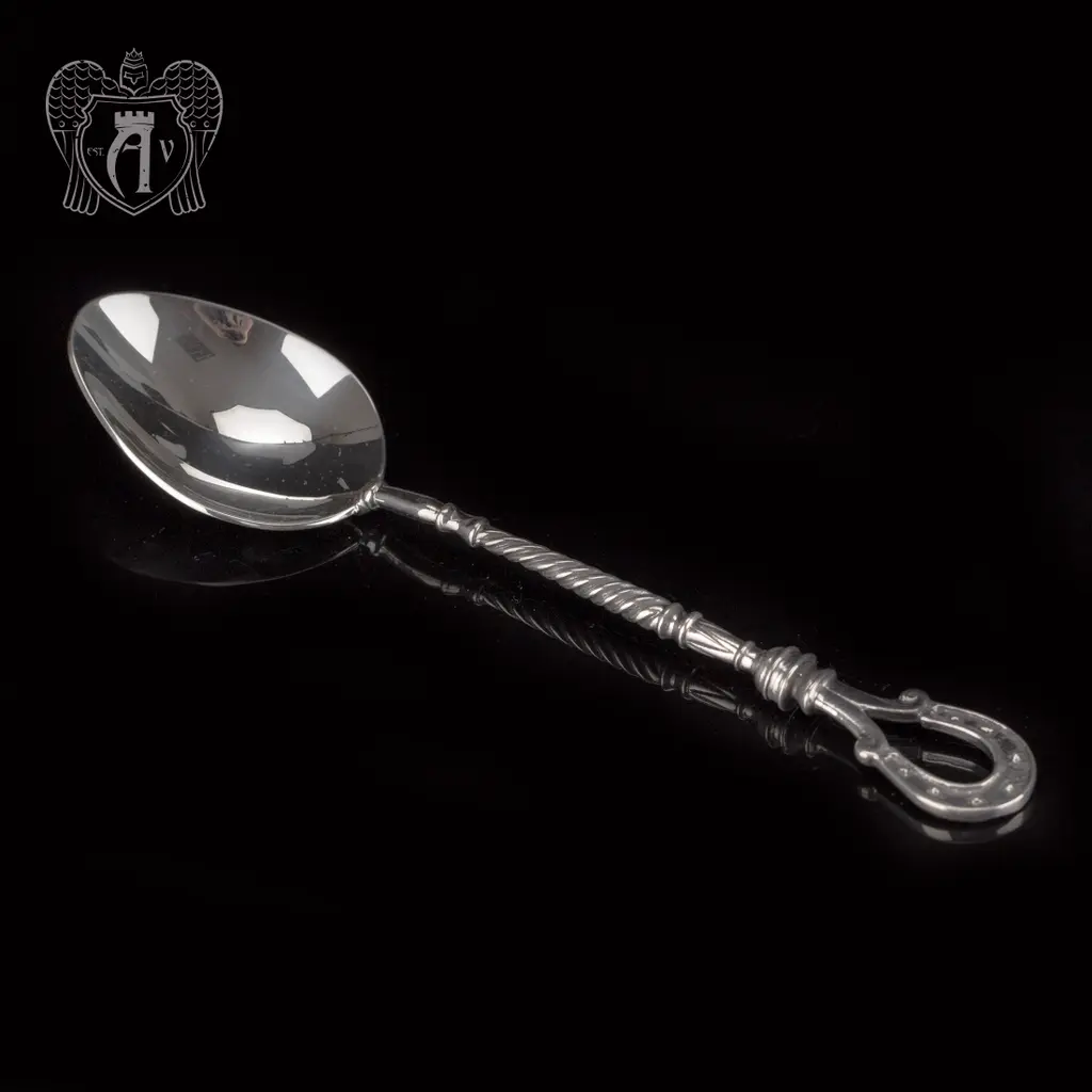 Серебряная чайная ложка  «Подкова»