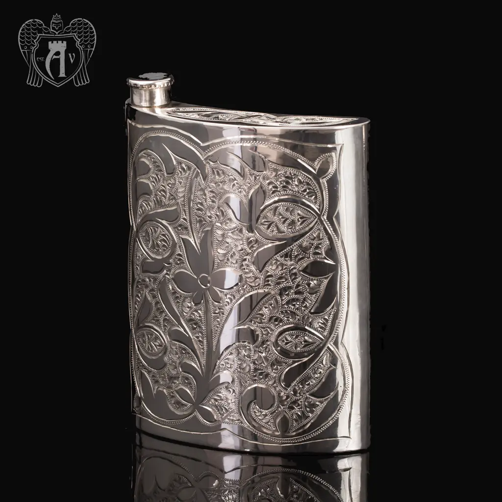 Серебряная фляжка  «Сияние»