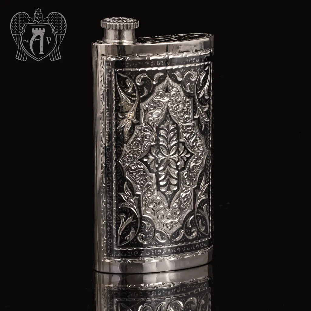 Серебряная фляжка  «Цезарь»