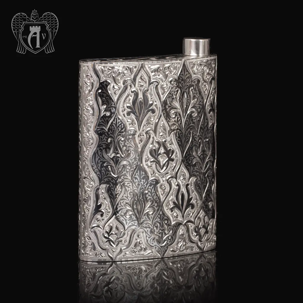 Серебряная фляжка  «Восток»