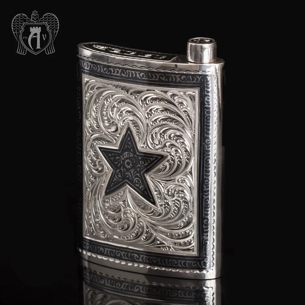 Серебряная фляжка  «Звезда»