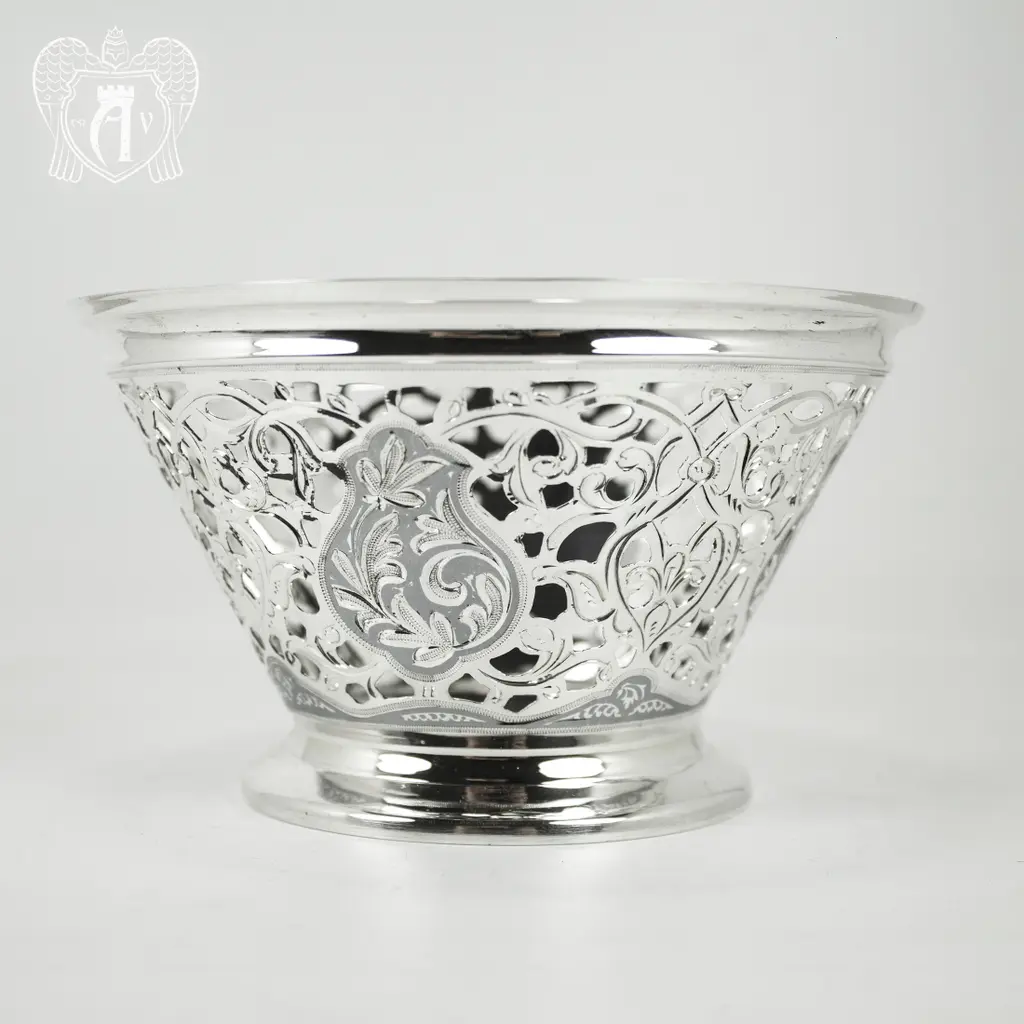 Серебряная сахарница / конфетница «Кубачи»