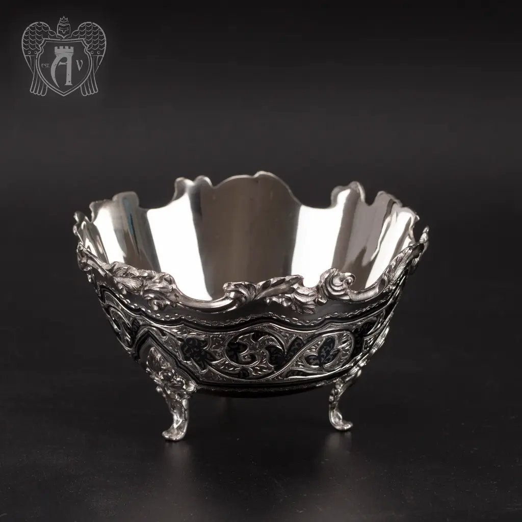 Серебряная сахарница \\ вареньица «Вероника»