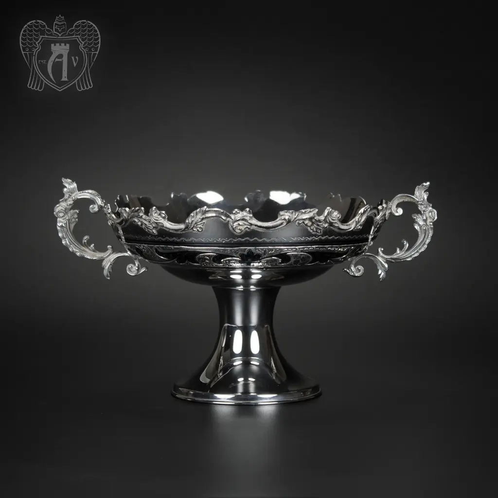 Серебряная ваза для фруктов и сладостей «Валенсия»