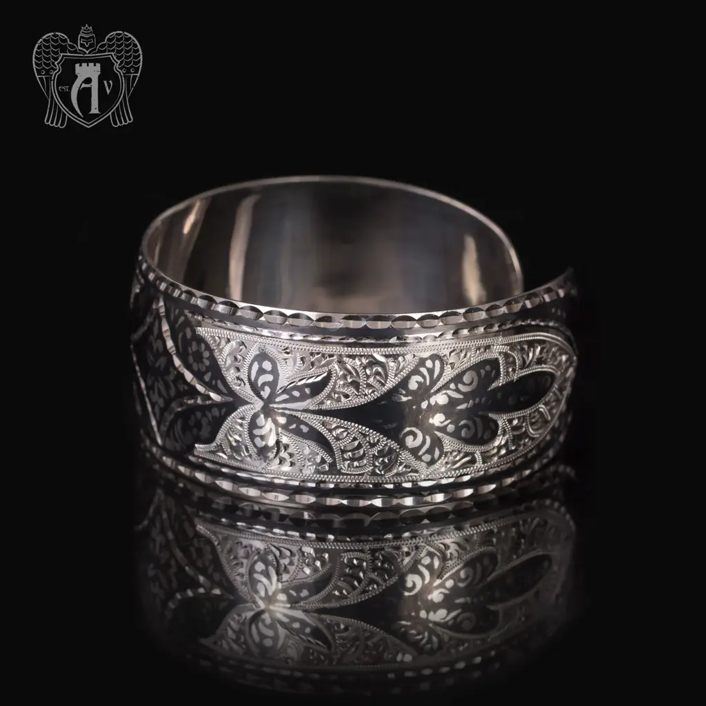 Серебряный кубачинский браслет «Корнелия»