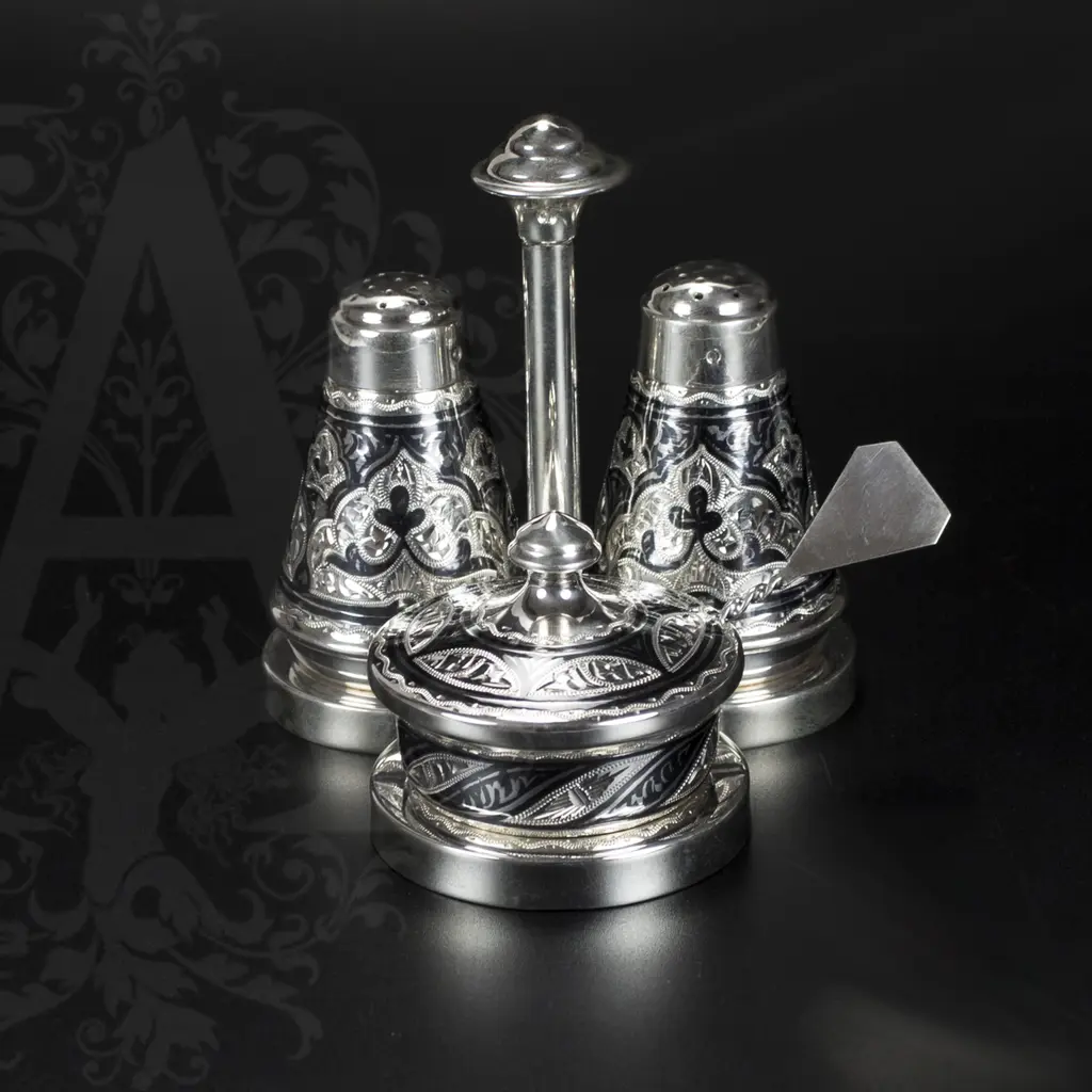 Серебряный набор для специй серия «Аллегро»