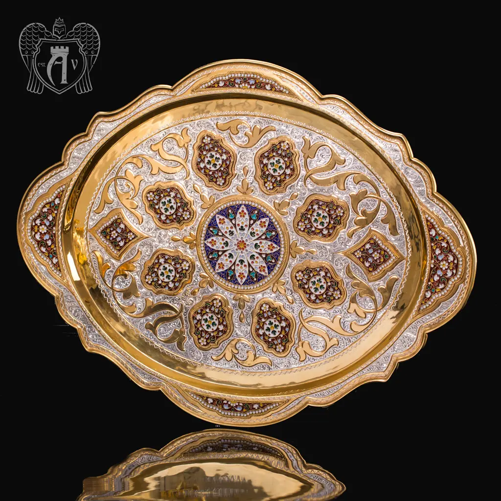 Серебряный поднос «Версаль»