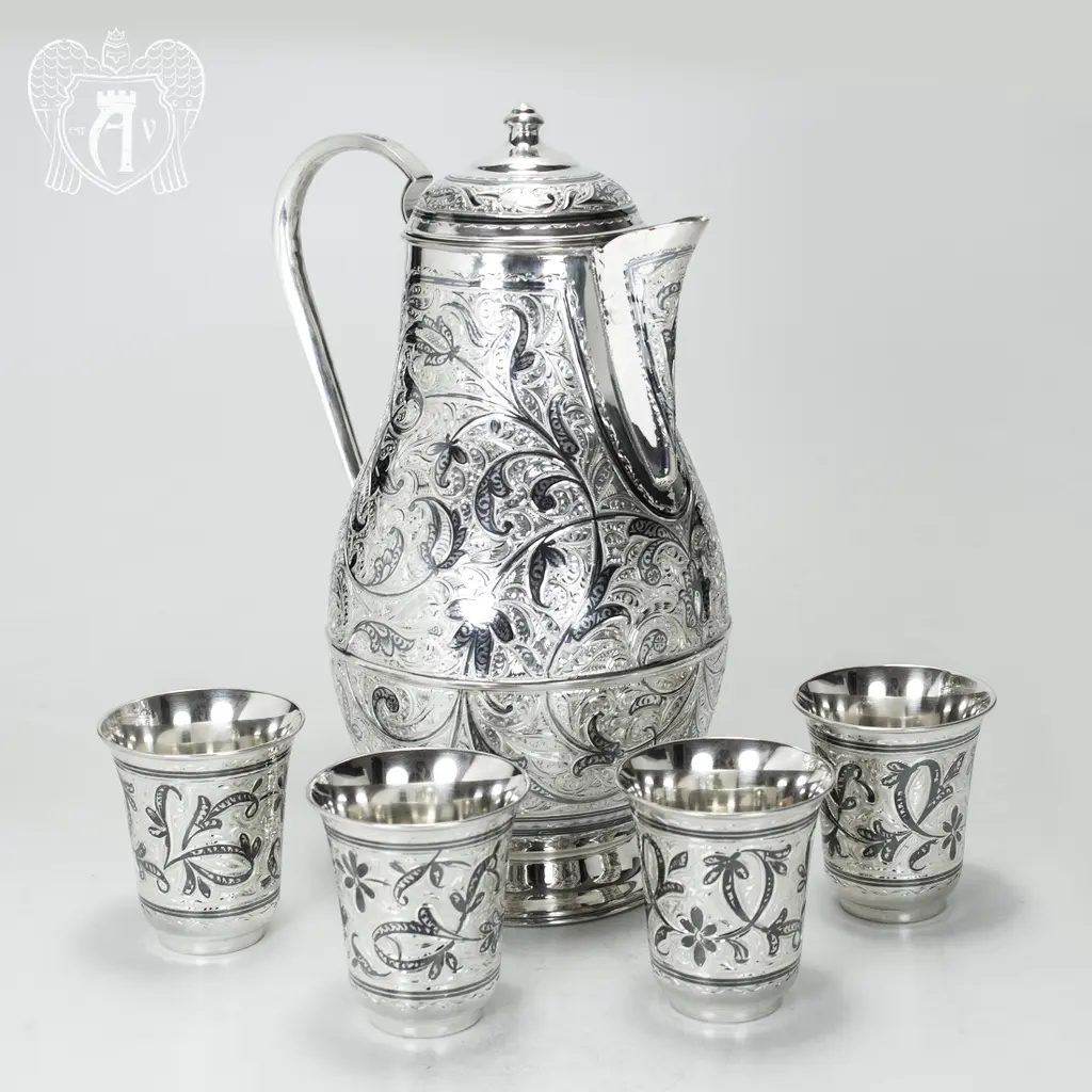 Серебряный сервиз для воды и напитков «Изабелла»
