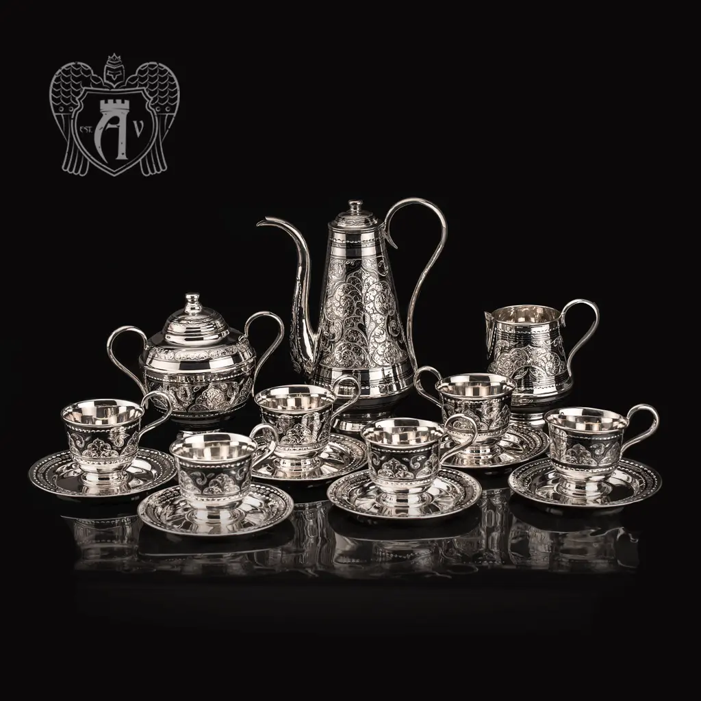Серебряный сервиз кофейный  «Роксолана»