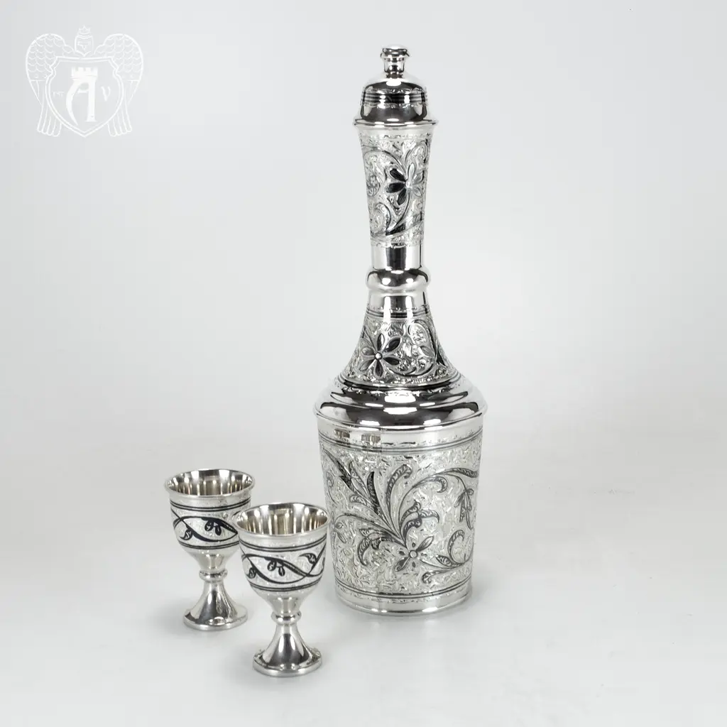 Серебряный сервиз водочный «Трио»