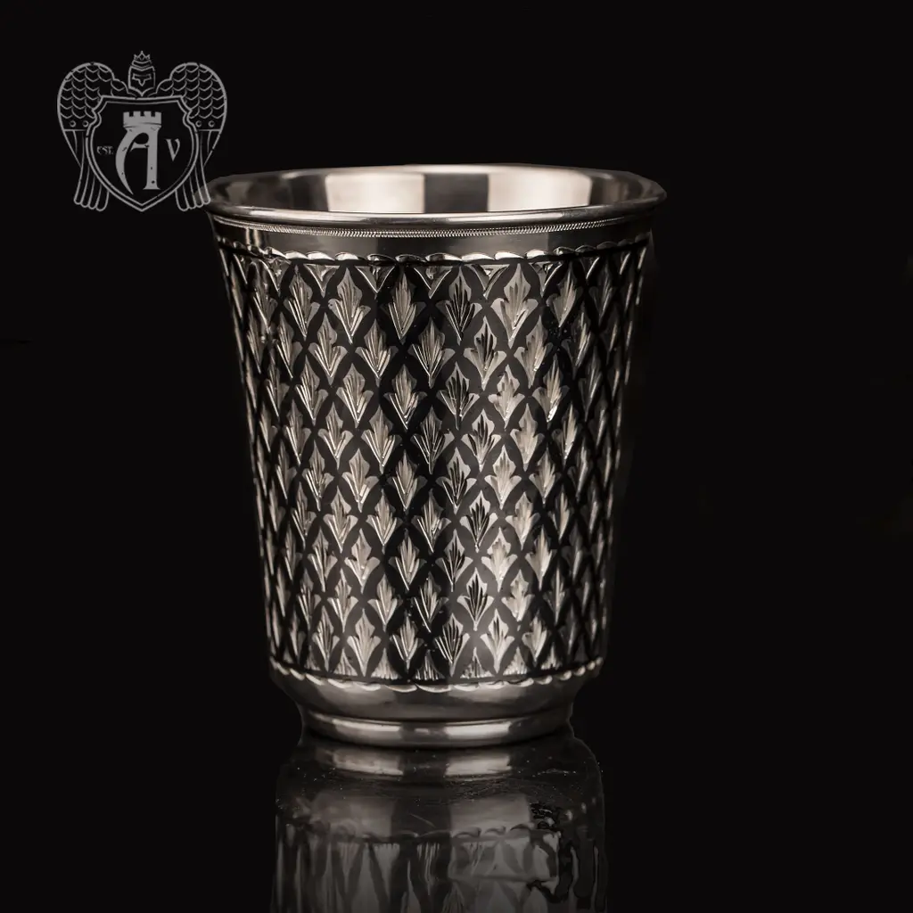 Серебряный стакан «Елочка»
