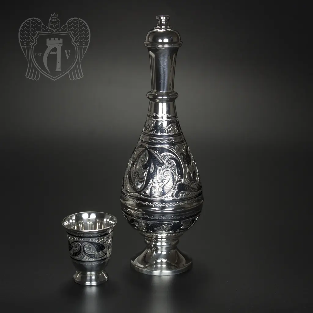 Серебряный водочный набор « Соло»