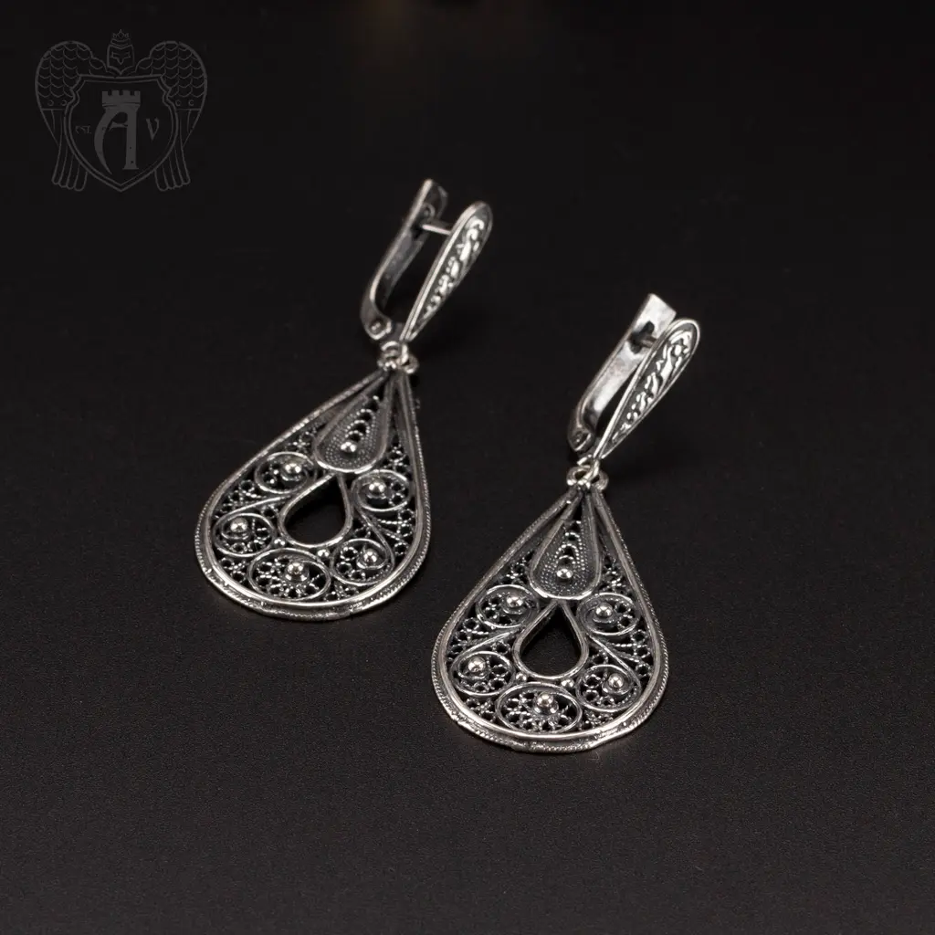 Серьги кубачинские «Далила»