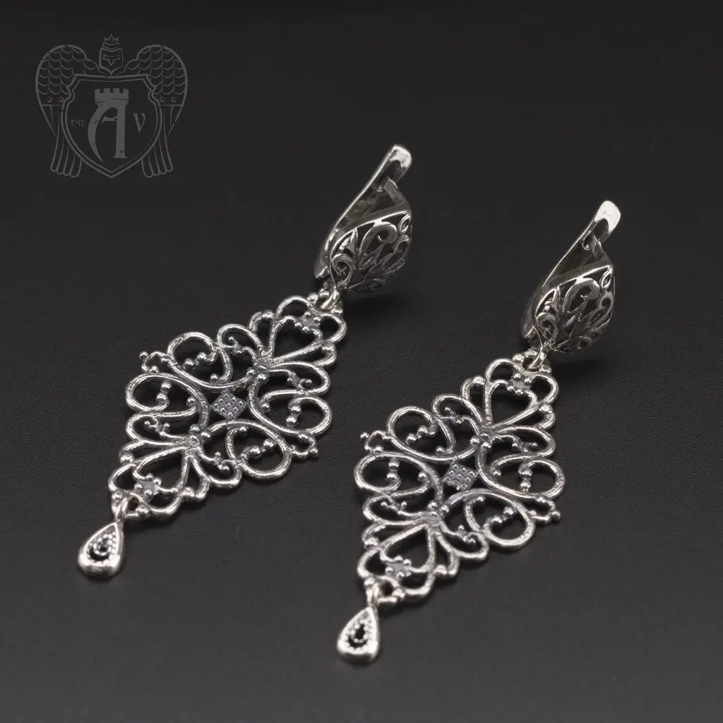 Серьги кубачинские «Горянка»