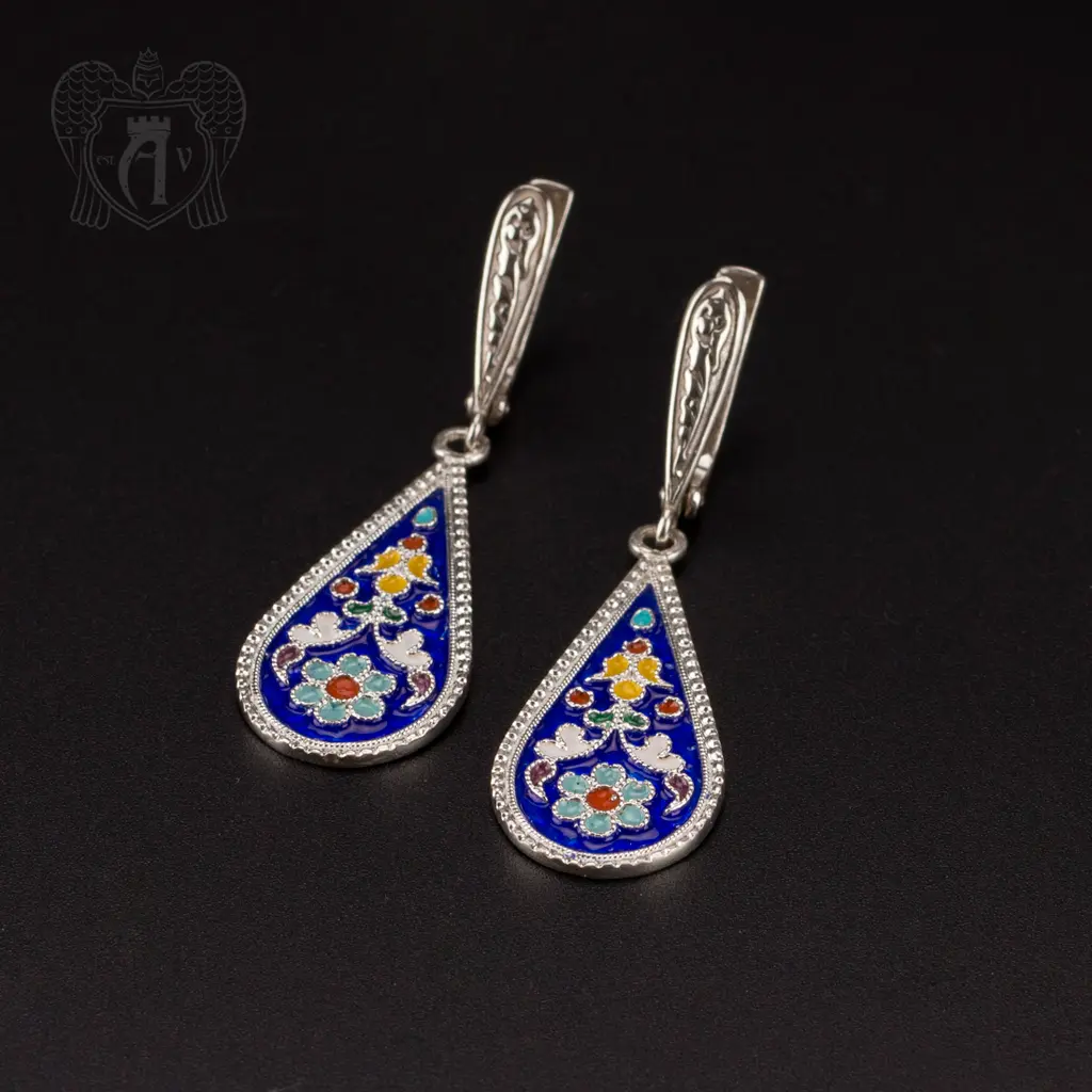 Серьги кубачинские «Капля»